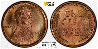 1909 VDB 1C MS66+ RD