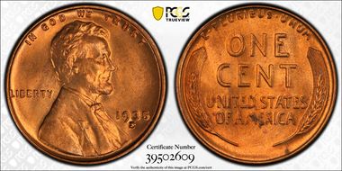 1935-S 1C MS66RD