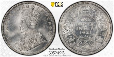 1921(B) Rupee SW-8.54 MS64