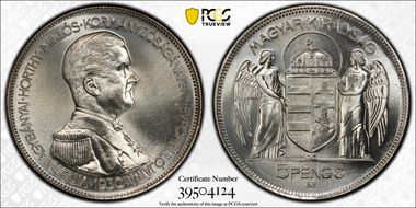 "1930"-BP 5 Pen Restrike KM-512.2 PR67+