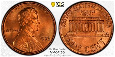 1973 1C MS66+ RD