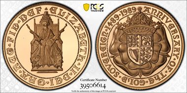 1989 Sov 500th Anniv. Sov S-SC3  Au PR70DCAM