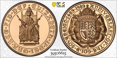 1989 £2 500th Ann. Sovereign S-SD3 PR70DCAM