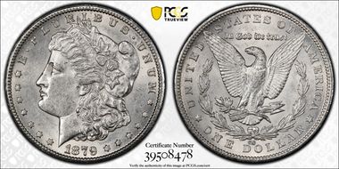 1879-CC $1 Capped Die AU55