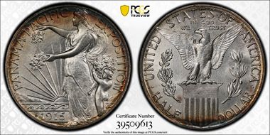 1915-S 50C Panama-Pacific MS64