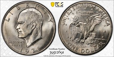 1971-D $1 MS67