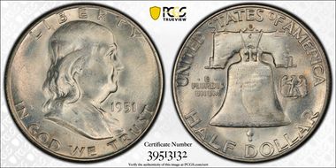 1951-S 50C MS65
