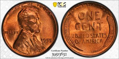 1955 1C MS66+ RD