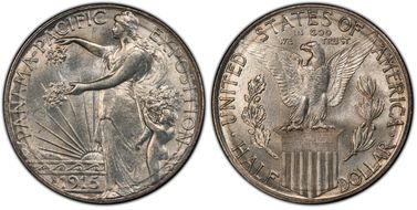 1915-S 50C Panama-Pacific MS66+