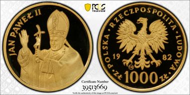 1982 CHI 1000 Zl John Paul II PR69DCAM