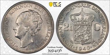 1940 2 1/2 G KM-165  Ag AU55