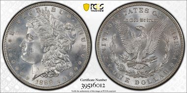 1888 $1 MS66