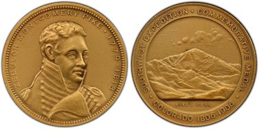 1906 SC$1 HK-337 Gilt-Bronze Pike's Peak Centennial MS67