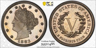 1883 5C No CENTS PR66