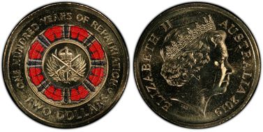 2019-C $2 100 Years of Repatriation Colorized MS67