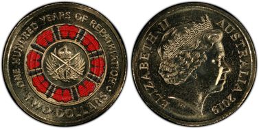 2019-C $2 100 Years of Repatriation Colorized MS67