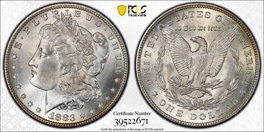 1883 $1 MS67