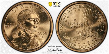 2000-P SAC$1 "Wounded Eagle" FS-901 MS67