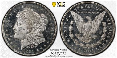 1891-CC $1 MS63+ DMPL