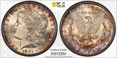 1891-S $1 MS65