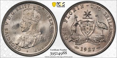 1927(m) Florin MS64+