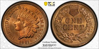1861 1C MS66