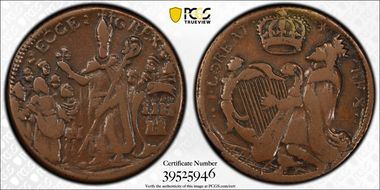 1670s NJ 1/2P Saint Patrick XF45BN