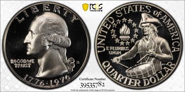 1976-S 25C Silver PR70DCAM
