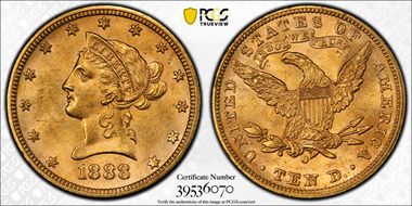 1888-O $10 MS63