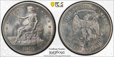 1873-CC T$1 Trade MS63+