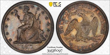 1871 50C J-1114 PR64