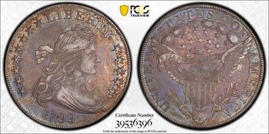 1799 $1 8x5 Stars AU53