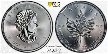 2015 $5 ML Fabulous 15 Ag SP68
