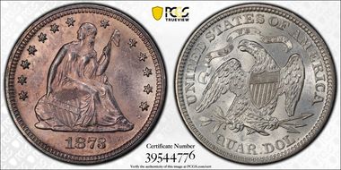 1873 25C Closed 3 MS62