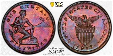 1917-S 1C MS65BN
