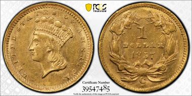 1857-C G$1 MS61