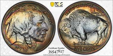 1936 5C Satin PR68+