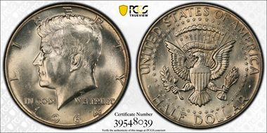 1964-D 50C QDO, FS-105 MS66