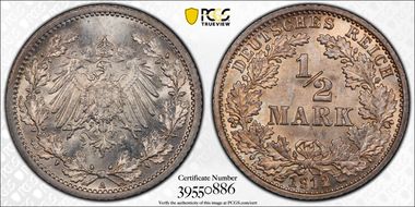 1912-A 1/2 Mk J-16 MS66