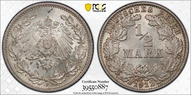 1912-F 1/2 Mk J-16 MS65