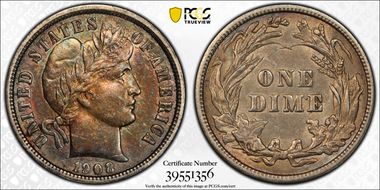 1908 10C AU58