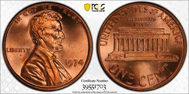 1974 1C MS67RD