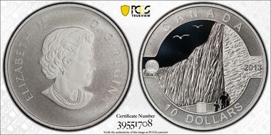 2013 $10 Niagra Falls Matte PR70DCAM