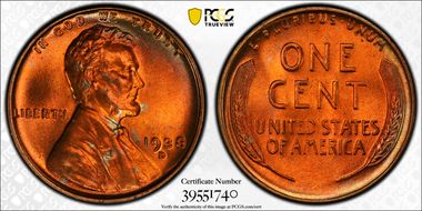 1938-D 1C MS67+ RD