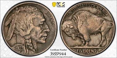 1923-S 5C XF40