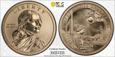 2019-P $1 Native American Enhanced Coin & Currency Set Position B SP69