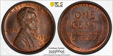 1909 1C Lincoln MS65BN