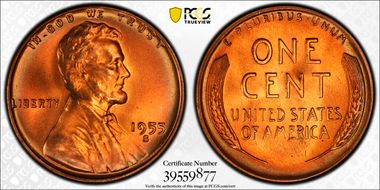 1955-S 1C MS67RD