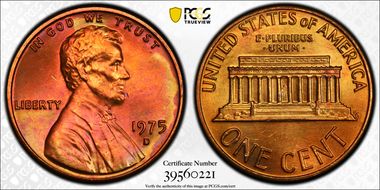 1975-D 1C MS66RD