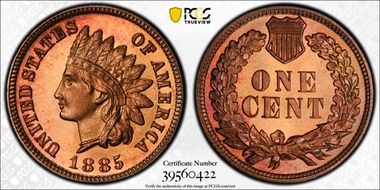 1885 1C PR67RD